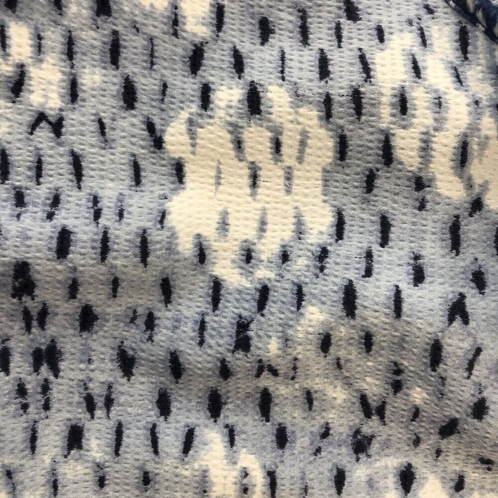 Lou & Grey Womens Sleeveless Top Size Large Blue Textured Open Tie Back - Picture 10 of 15